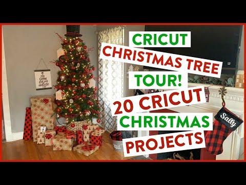 CRICUT CHRISTMAS TREE TOUR! 20 CRICUT CHRISTMAS PROJECTS