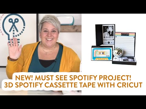 NEW! MUST SEE Spotify Project! – 3D Spotify Cassette Tape With Cricut