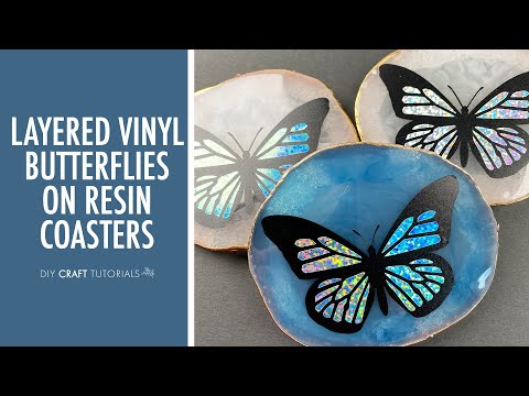 HOW TO CREATE A LAYERED HOLOGRAPHIC VINYL BUTTERFLY IN DESIGN SPACE | Cricut Tutorials