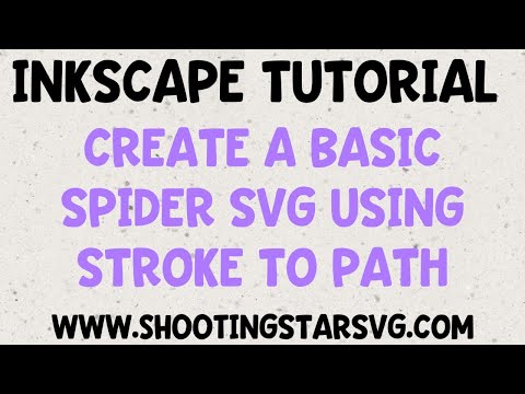 Inkscape Stroke to Path Tutorial – How to Make a Spider – Inkscape Tutorials for Beginners