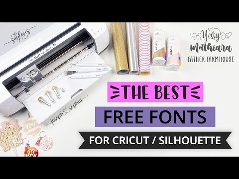 THE BEST FREE FONTS FOR CRICUT / SILHOUETTE AND OTHER DIE CUTTNG MACHINES FROM DAFONT!