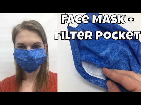 How to Sew a Face Mask with Filter Pocket – Fast and Easy DIY Flu Mask