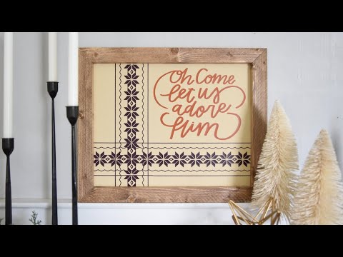 Number 1 Hack To Make a Holiday Cricut Sign Today