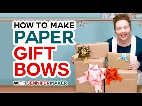 Make Gift Bows from Paper – Cut with a Cricut or by Hand!