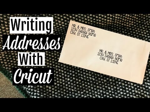 HOW TO WRITE ADDRESSES WITH CRICUT | CHRISTMAS CARDS 2018