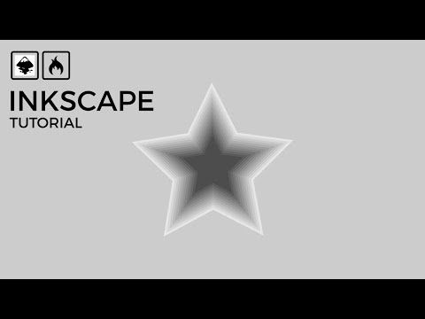 Inkscape tutorial How to create 3d star shapes using interpolate method