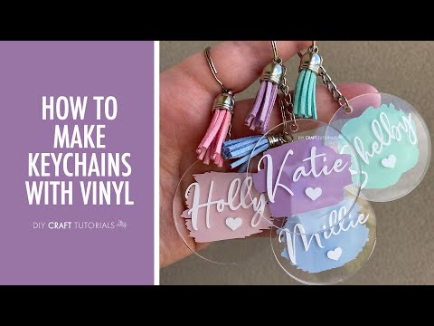 ACRYLIC KEYCHAIN TUTORIAL CRICUT  |  How to make keychains with Cricut from start to finish
