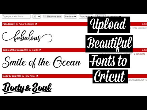 HOW TO UPLOAD FONTS FROM DAFONT TO CRICUT | UNZIP AND INSTALL FILES IN WINDOWS