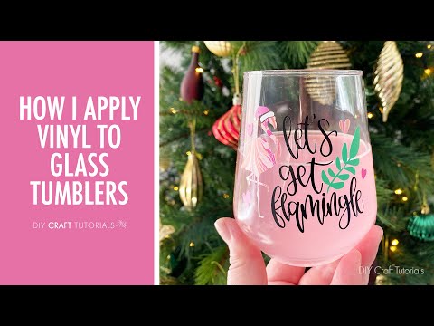 HOW TO APPLY VINYL TO GLASS TUMBLERS | Cricut Tutorials
