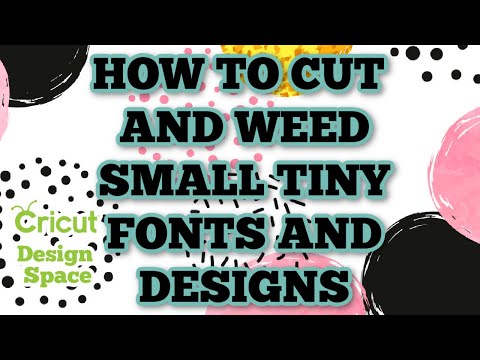 How to cut and weed small designs and fonts – Reverse weed – Cricut – washi sheet