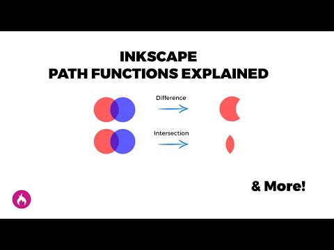 Inkscape 1.0 path functions boolean operations explained