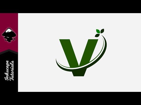 Inkscape Tutorial: Letter V Vegetarian Vitamin Healthy Green Logo (Episode #92) @ Ardent Designs