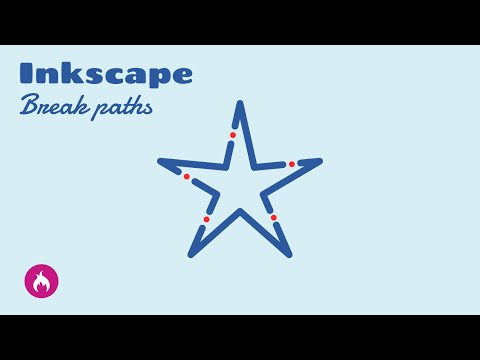 Inkscape tutorial break paths at nodes