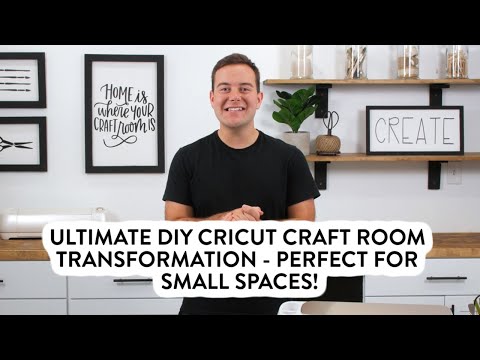 Ultimate DIY Cricut Craft Room Transformation – Perfect for Small Spaces!