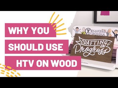 You Should Always Use HTV On Wood. Here's Why! + Amazing Cricut Tip