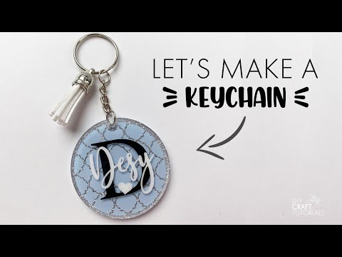 LET'S MAKE A KEYCHAIN! Acrylic Keychain with Vinyl and Epoxy Resin