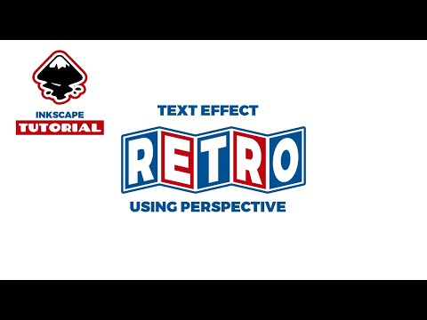 Best Inkscape tutorial retro text effect using perspective