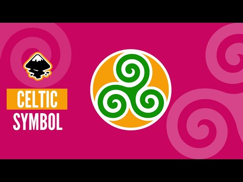Celtic symbol Triskele vector Inkscape tutorial