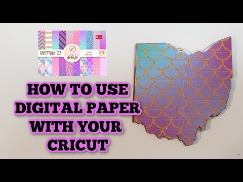 How to use Digital paper – Digital Background – Make your own printed patterned vinyl