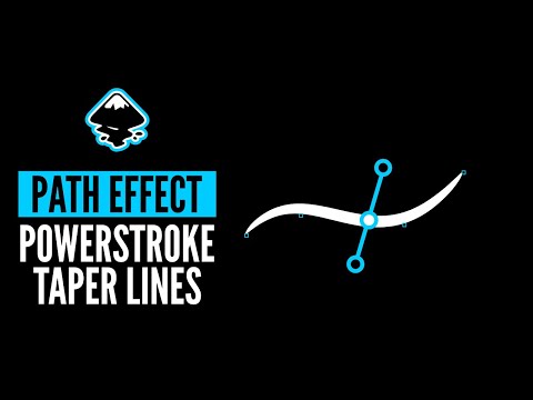 taper lines using powerstroke Inkscape tutorial