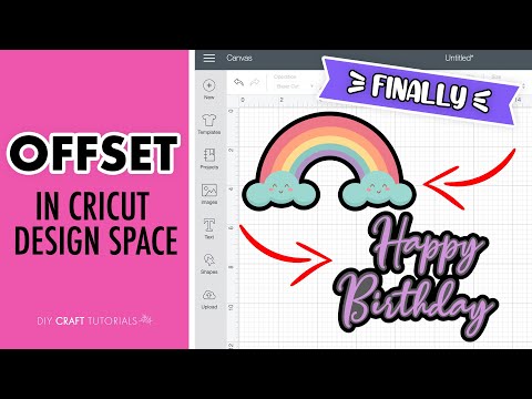 FINALLY!! 💃 How To Offset In Cricut Design Space using ONLY Cricut Design Space! 2021 update