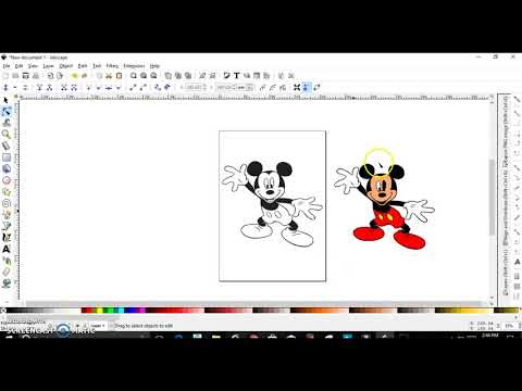 Tracing in inkscape