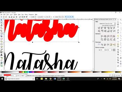 Offset Text in Inkscape for Design Space