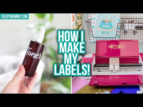 HOW TO MAKE LABELS with a CRICUT