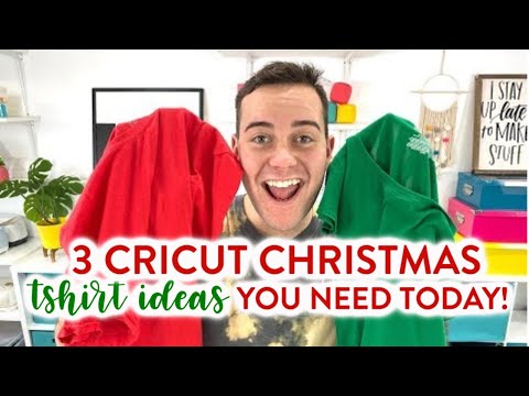 3 CRICUT CHRISTMAS T-SHIRT IDEAS YOU NEED TODAY!