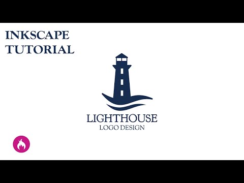 Inkscape tutorial lighthouse logo design