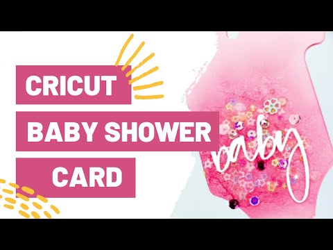 Cricut Baby Shower Card