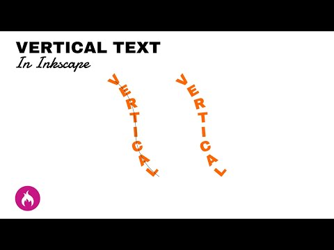 Inkscape tutorial vertical text