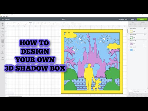 How to design a 3d Shadow Box with Cricut Design Space