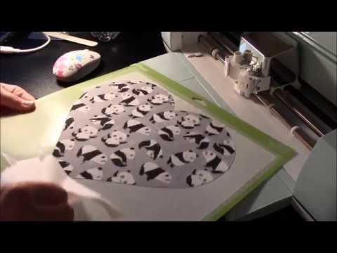 cricut cutting bonded fabric using heat and bond tutorial video