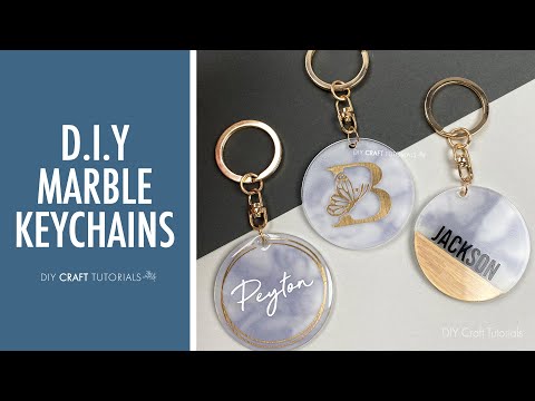 MARBLE RESIN KEYCHAIN TUTORIAL YOU HAVE TO TRY!