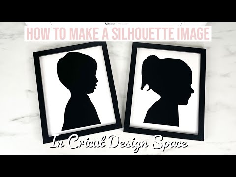 HOW TO MAKE A SILHOUETTE OF YOUR CHILD USING CRICUT | MOTHER'S DAY GIFT IDEA