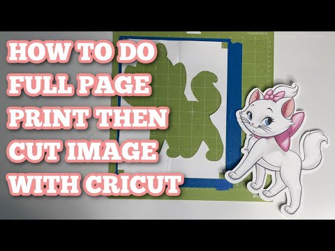 How to print then cut a single image on a full page 8.5×11 Print then cut hack in inkscape – EASY