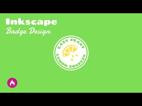 Inkscape tutorial easy peasy lemon squeezy badge design