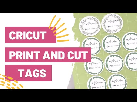 CRICUT PRINT & CUT TAGS FOR BEGINNERS! Must See!