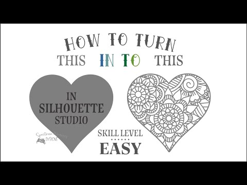 How to create Weeding patterns with any Silhouette (Easy) on Silhoutte Studio