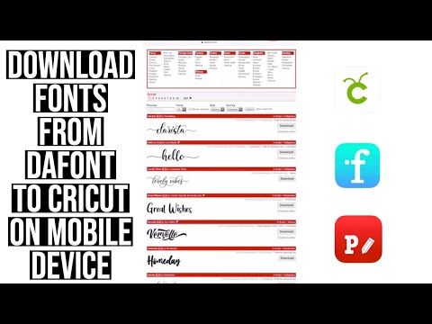 HOW TO DOWNLOAD FONTS FROM DAFONT TO CRICUT DESIGN SPACE ON A MOBILE DEVICE | IPHONE/IPAD & ANDROID