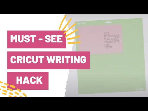 The Unknown Hack To Writing INSIDE a Card With Your Cricut