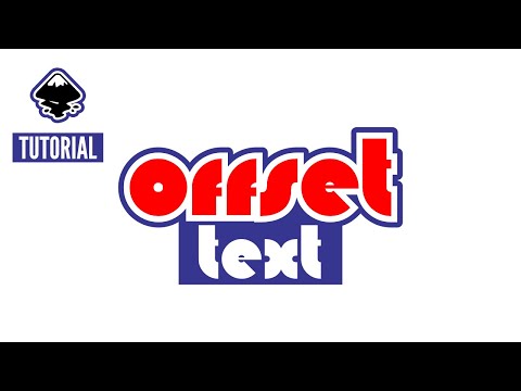 How to offset text Inkscape tutorial