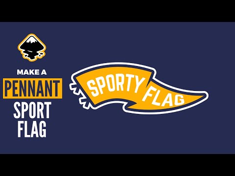 inkscape tutorial sport pennant flag vector