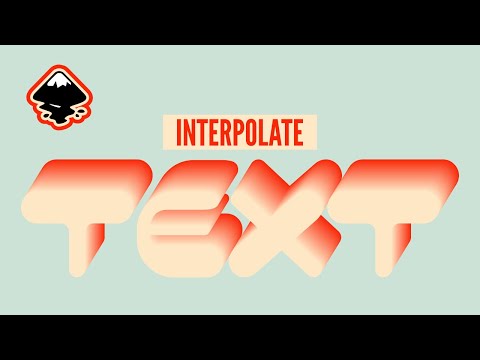 How to make 3d text effect with interpolate Inkscape tutorial