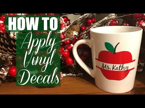 HOW TO MAKE AND APPLY VINYL DECALS WITH CRICUT