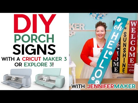 DIY Porch Signs on the Cricut Maker 3 & Explore 3 – Cut & Apply Long Lengths of Vinyl!