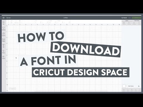 How To Download a Font To Cricut Design Space