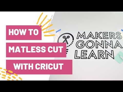 How To Cut Without a Mat on Your Cricut