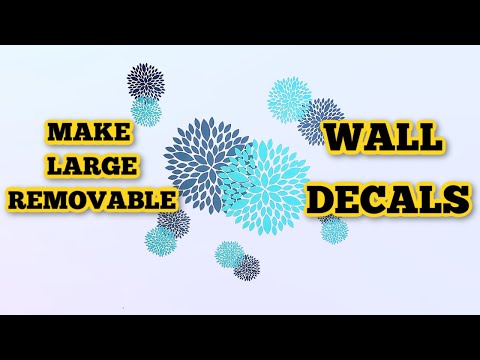 How to make a large wall decal – Removable – Cricut
